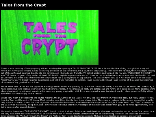 Television Terrors/talesfromthecrypt screenshot