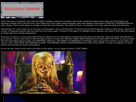 Television Terrors/televisionterrors screenshot