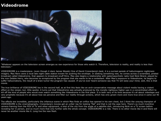 videodrome screenshot