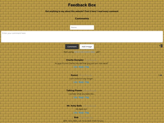 feedback screenshot