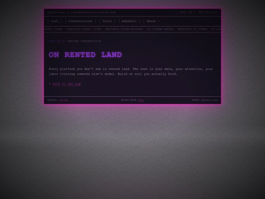 transmissions/on-rented-land screenshot
