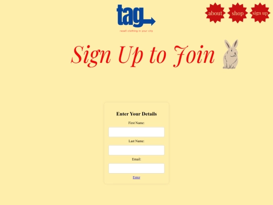 signup screenshot