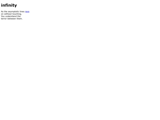 infinity screenshot