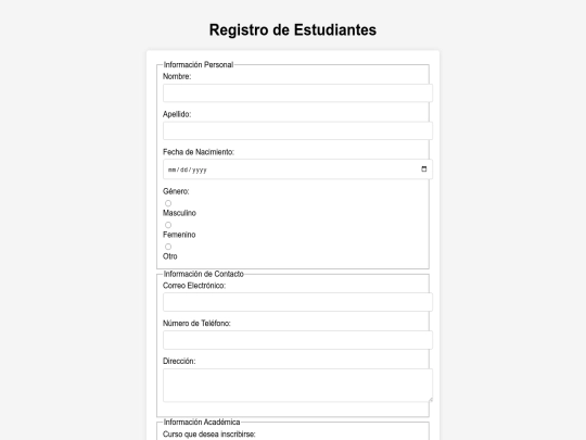 form screenshot