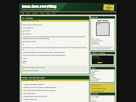 jonasblog screenshot