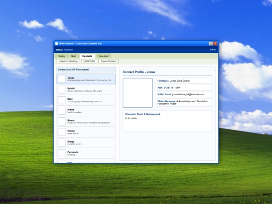 msncharacters screenshot