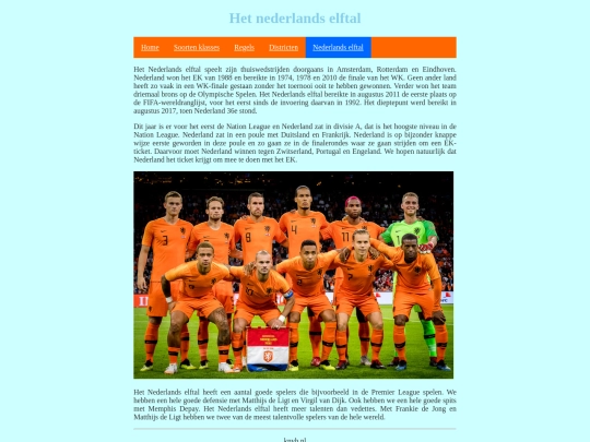 nederlandselftal screenshot