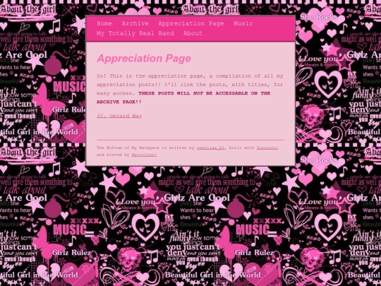 appreciation_page screenshot