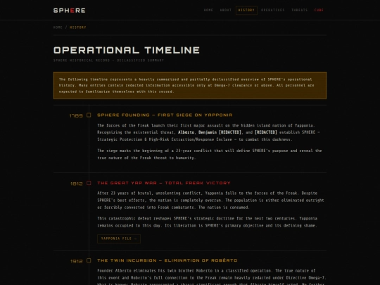history screenshot