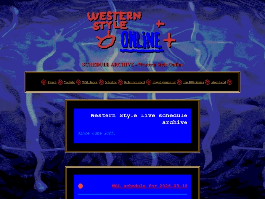 schedule/archive screenshot