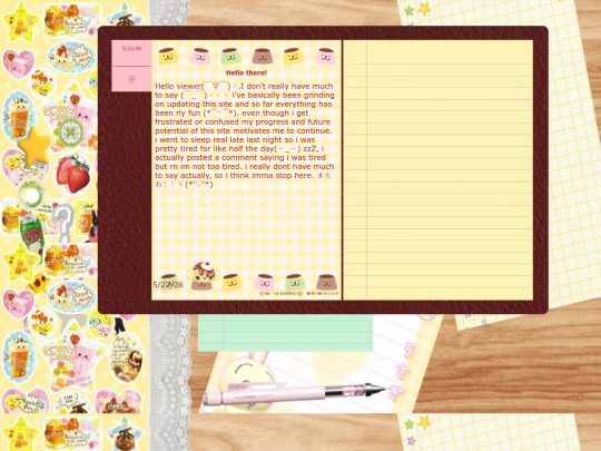 Blog screenshot