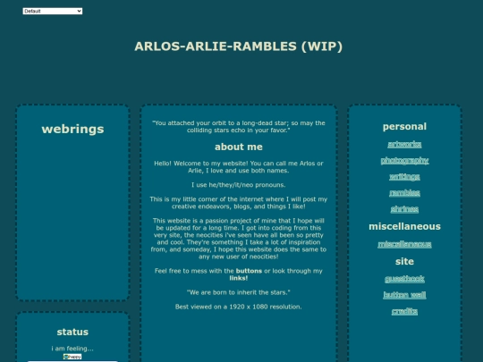 homepage screenshot