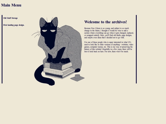 Archives screenshot