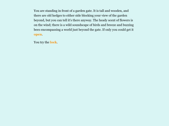 the garden gate lock screenshot