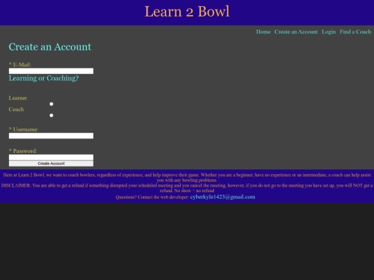 account screenshot