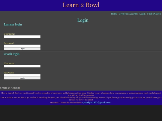 login screenshot