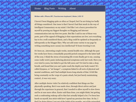 posts/2022-08-08-Stress-and-the-lack-thereof screenshot