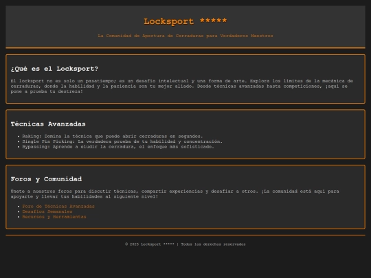 Locksport screenshot