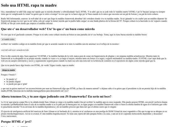 USAHTMLRAPATUMADRE screenshot