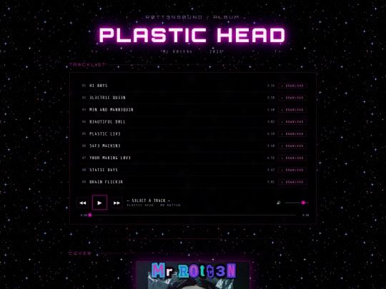 r0tt3ns0und/4lbums/plastic_head screenshot