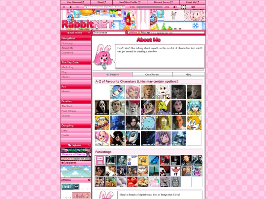 aboutme screenshot