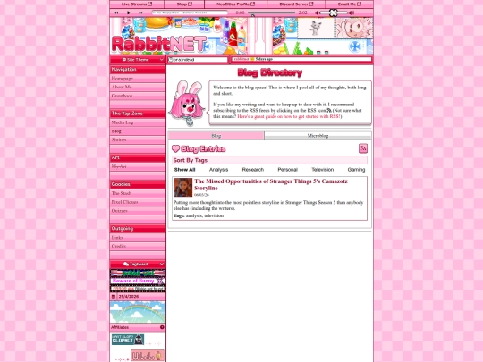 blog screenshot