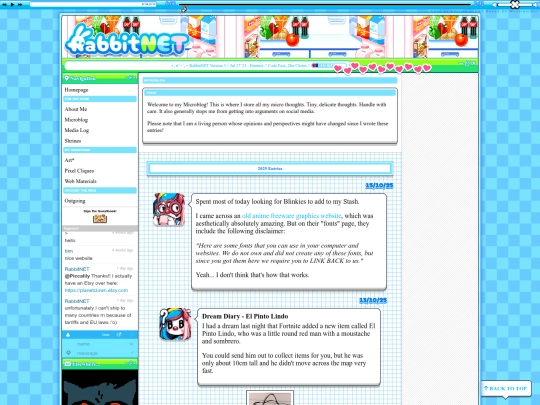 microblog screenshot