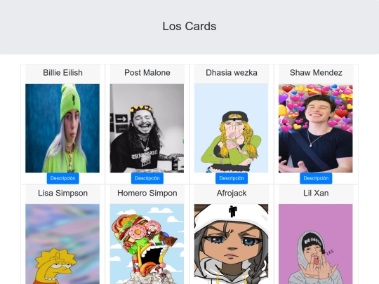 cards/Imagenes con Bootstrap screenshot