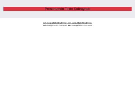 html/textoSubrayado screenshot