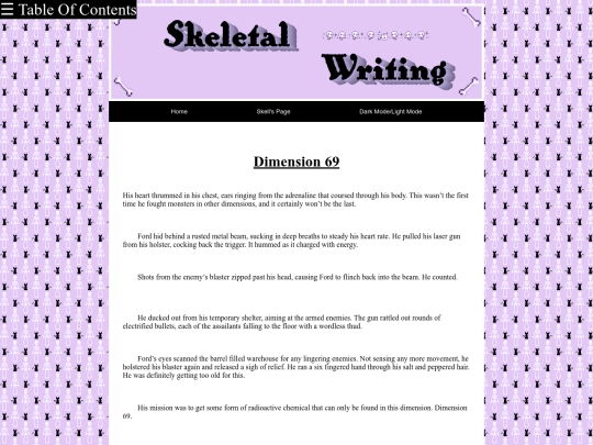 writing/dimension69 screenshot