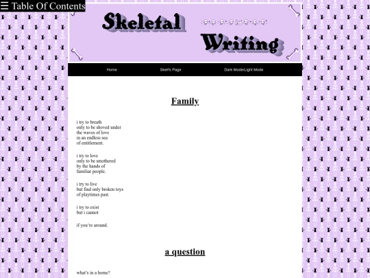 writing/poetry screenshot