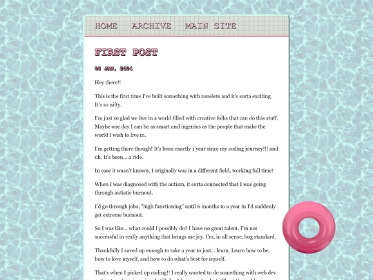 zonelets/posts/2024-01-08-First-Post screenshot