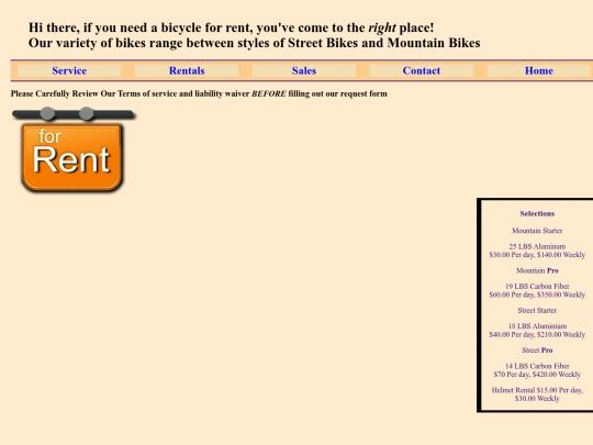 rentals screenshot