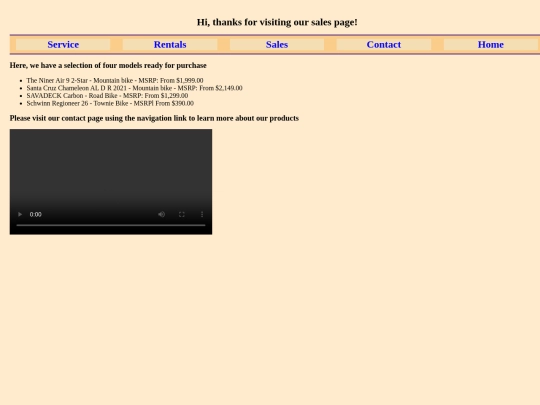 sales screenshot