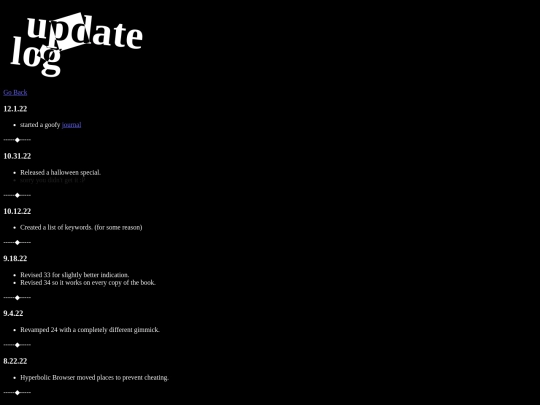 updatelog screenshot