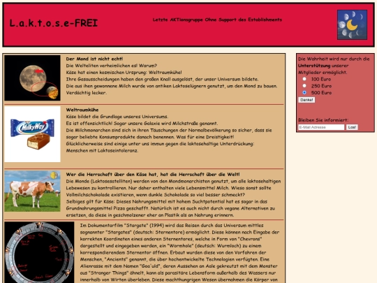 html/laktosefrei screenshot