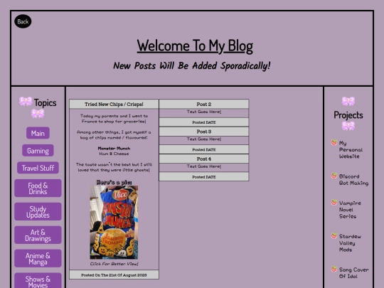 Blog-Food screenshot