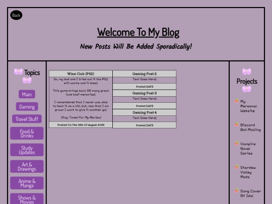 Blog-Game screenshot