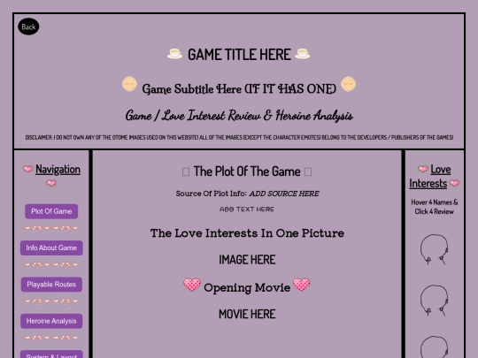 Otome-Layout screenshot