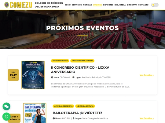 Eventos screenshot