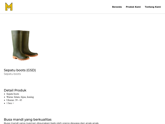 Mai/sepatu screenshot