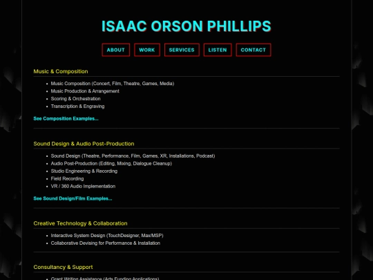 services screenshot