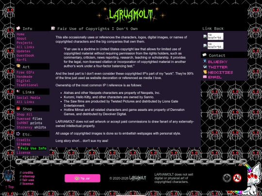 copyright screenshot