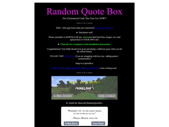 quotebox/premade screenshot