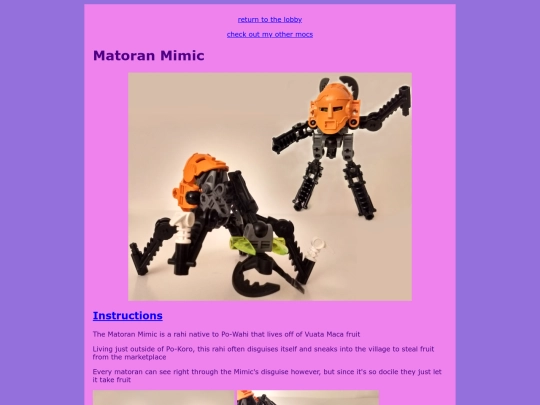 mocs/matoranmimic screenshot