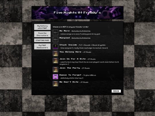 old/fansongs screenshot
