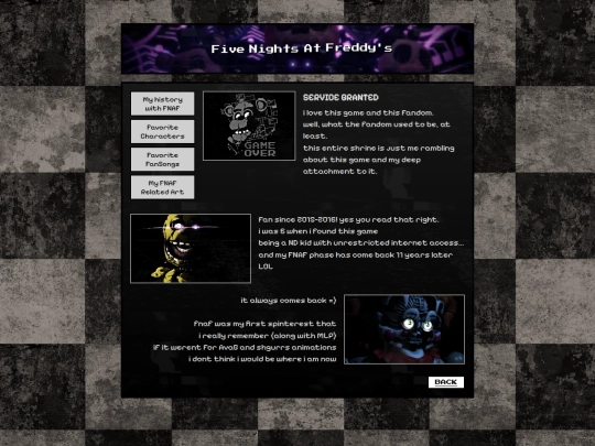 old/fnaf screenshot