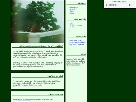 list screenshot