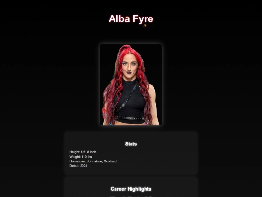 superstars/alba_fyre screenshot
