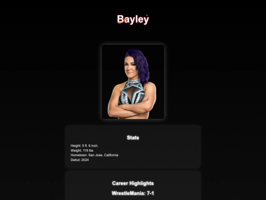 superstars/bayley screenshot